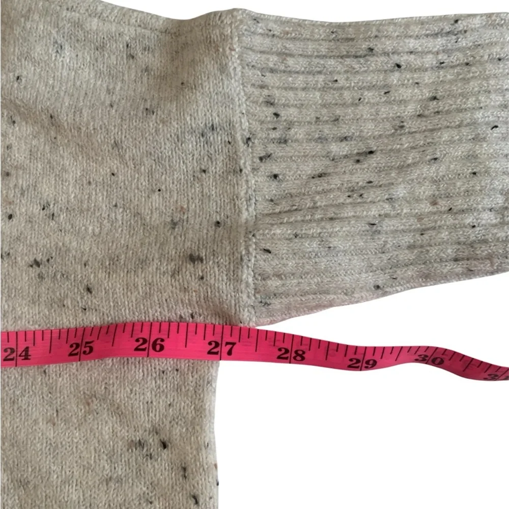 LOFT Cozy Warm Soft Oversized Speckled Cream‎ Turtleneck Sweater Poncho Size XSP